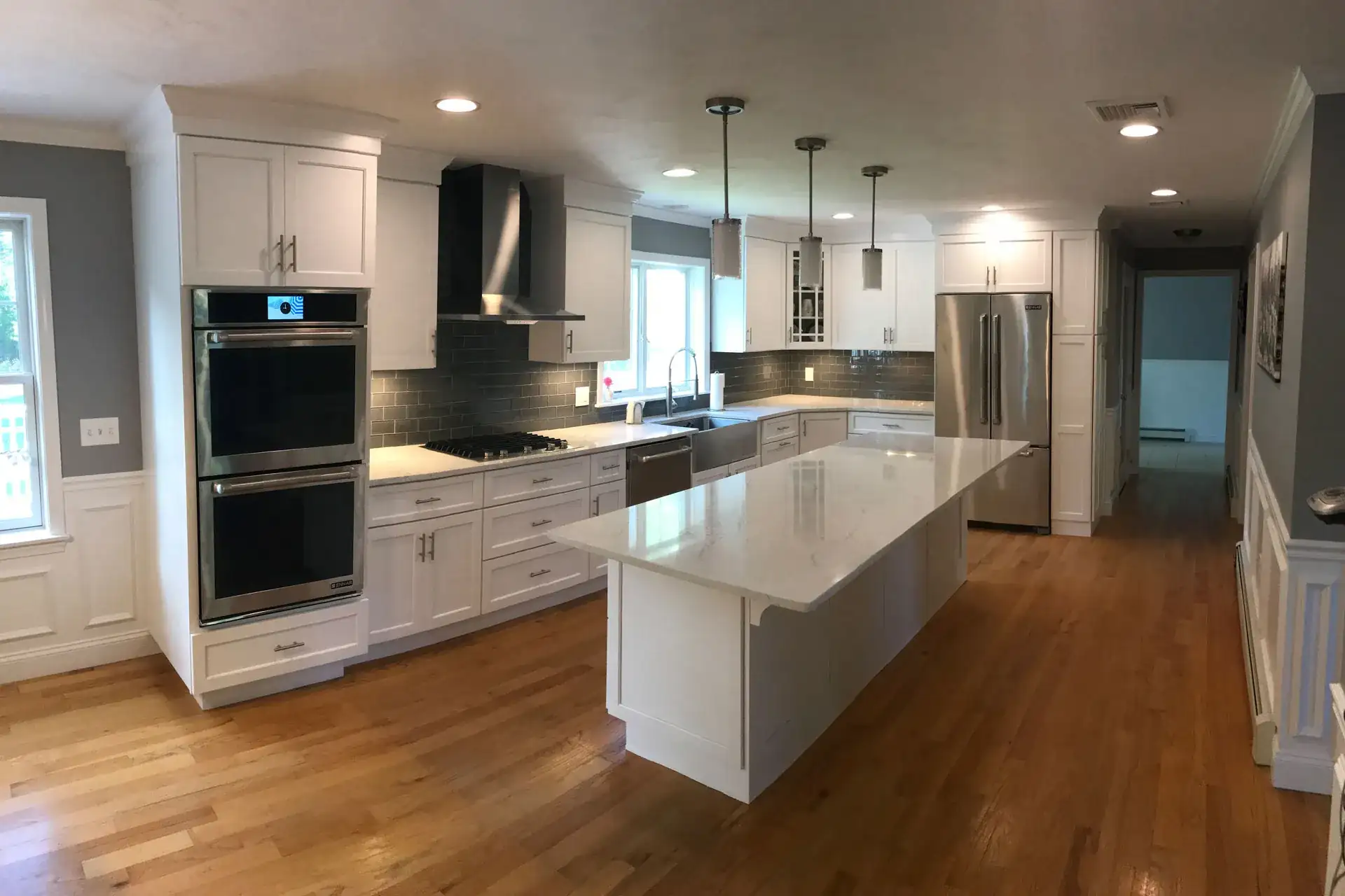 Kitchen Remodel with White Cabinets